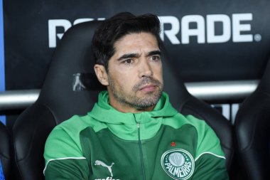 Rio de Janeiro, Brezilya, 14 Ağustos 2024. Copa Conmebol Libertadores adına Nilton Santos Stadyumu 'nda oynanan Botafogo x Palmeiras futbol maçı..