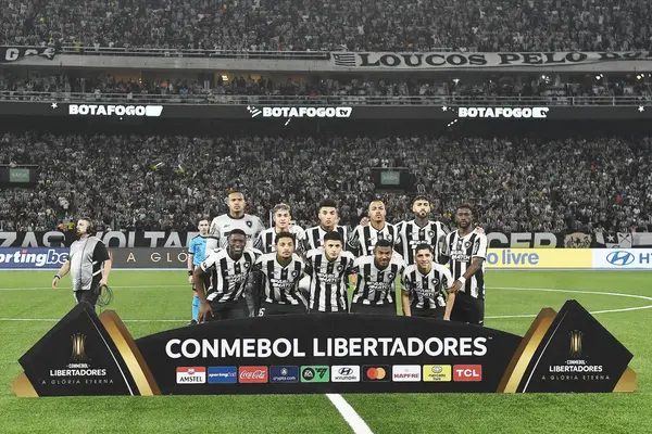 Rio de Janeiro, Brezilya, 14 Ağustos 2024. Copa Conmebol Libertadores adına Nilton Santos Stadyumu 'nda oynanan Botafogo x Palmeiras futbol maçı..