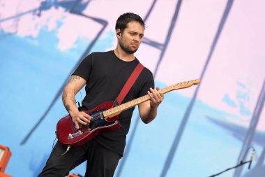 Rio de Janeiro, Brezilya, 28 Eylül 2019. Rock grubu Ego Kill Talent, Rio 'daki Rock konserinde.