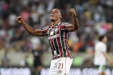Rio de Janeiro, Brezilya, 24 Temmuz 2024. Fluminense ile Palmeiras arasındaki futbol maçı, 2024 Brezilya Şampiyonası için, Maracana Stadyumu 'nda.