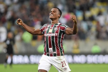 Rio de Janeiro, Brezilya, 24 Temmuz 2024. Fluminense ile Palmeiras arasındaki futbol maçı, 2024 Brezilya Şampiyonası için, Maracana Stadyumu 'nda.