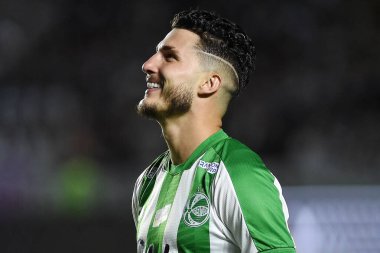 Rio de Janeiro, Brezilya, 5 Ekim 2024. Brezilya Şampiyonası 'nda Sao Januario Stadyumu' nda Vasco ve Juventude takımları arasında oynanan futbol maçı..