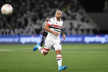 Rio de Janeiro, Brezilya, 18 Eylül 2024. Botafogo ile Sao Paulo arasındaki futbol maçı, Conmebol Libertadores 2024, Nilton Santos Stadyumu 'nda düzenlendi..