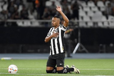 Rio de Janeiro, Brezilya, 18 Eylül 2024. Botafogo ile Sao Paulo arasındaki futbol maçı, Conmebol Libertadores 2024, Nilton Santos Stadyumu 'nda düzenlendi..