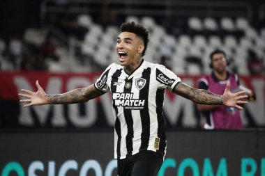 Rio de Janeiro, Brezilya, 18 Ağustos 2024. Futbolcu Igor Jesus, Botafogo ve Flamengo arasındaki maçta, Brezilya Şampiyonası için, Nilton Santos Stadyumu 'nda.