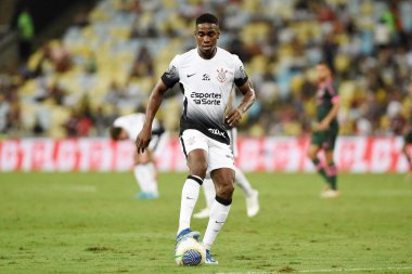 Rio de Janeiro, Brezilya, 17 Ağustos 2024. Maracan Stadyumu 'nda Brezilya Şampiyonası için Fluminense ile Korintliler arasındaki futbol maçı..