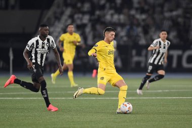Rio de Janeiro, Brezilya, 23 Ekim 2024. Botafogo ile Pearol arasındaki futbol maçı, Libertadores Conmebol 2024, Nilton Santos Stadyumu 'nda yapıldı..