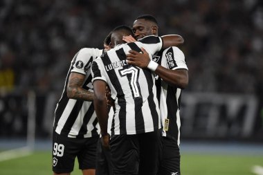 Rio de Janeiro, Brezilya, 23 Ekim 2024. Botafogo ile Pearol arasındaki futbol maçı, Libertadores Conmebol 2024, Nilton Santos Stadyumu 'nda yapıldı..