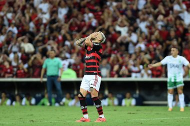 Rio de Janeiro, Brezilya, 26 Ekim 2024. Flamengo ve Juventude futbol maçı, 2024 Brezilya Şampiyonası, Maracan Stadyumu 'nda yapıldı..