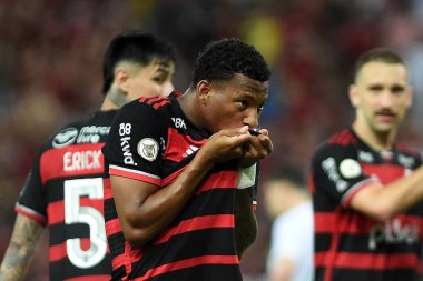 Rio de Janeiro, Brezilya, 26 Ekim 2024. Flamengo ve Juventude futbol maçı, 2024 Brezilya Şampiyonası, Maracan Stadyumu 'nda yapıldı..