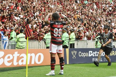 Rio de Janeiro, Brezilya, 24 Ekim 2024. Flamengo ile Atltico-MG arasındaki futbol maçı, Copa do Brasil 2024, Maracana Stadyumu.