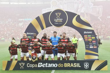 Rio de Janeiro, Brezilya, 24 Ekim 2024. Flamengo ile Atltico-MG arasındaki futbol maçı, Copa do Brasil 2024, Maracana Stadyumu.