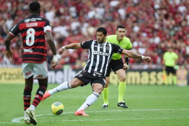 Rio de Janeiro, Brezilya, 24 Ekim 2024. Flamengo ile Atltico-MG arasındaki futbol maçı, Copa do Brasil 2024, Maracana Stadyumu.