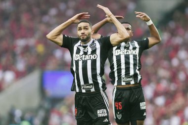 Rio de Janeiro, Brezilya, 24 Ekim 2024. Flamengo ile Atltico-MG arasındaki futbol maçı, Copa do Brasil 2024, Maracana Stadyumu.