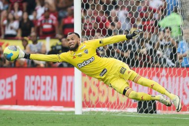 Rio de Janeiro, Brazil, October 24, 2024. Football match between Flamengo vs Atltico-MG, for the Copa do Brasil 2024, at the Maracana stadium. clipart