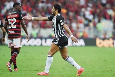 Rio de Janeiro, Brezilya, 24 Ekim 2024. Flamengo ile Atltico-MG arasındaki futbol maçı, Copa do Brasil 2024, Maracana Stadyumu.
