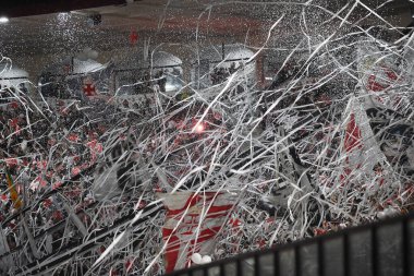 Rio de Janeiro, Brezilya, 19 Ekim 2024. Vasco futbol taraftarları Atltico-MG maçında Copa do Brasil 2024, Sao Januario Stadyumu 'nda.