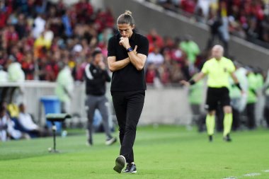 Rio de Janeiro, Brezilya, 13 Kasım 2024.Flamengo ile Atletico-MG arasındaki futbol maçı, 2024 Brezilya Şampiyonası için, Maracana Stadyumu 'nda.