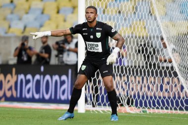 Rio de Janeiro, Brezilya, 2 Şubat 2025. Boavista takımından futbolcu Diego Loureiro, Fluminense takımıyla Maracana Stadyumu 'ndaki Carioca şampiyonası maçında oynadı..