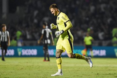 Rio de Janeiro, Brezilya, 16 Kasım 2023. Botafogo takımının kalecisi Lucas Perry, Brezilya Şampiyonası 'nda Grmio ile oynanan maçta Sao Januario Stadyumu' nda.