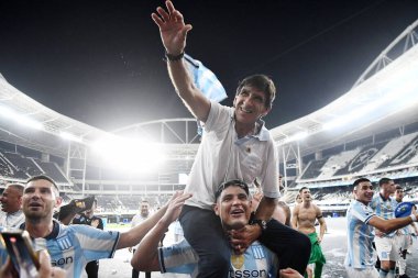 Rio de Janeiro, Brezilya, 28 Şubat 2025. Botafogo maçında Nlton Santos Stadyumu 'nda oynanan Recopa 2025 finalinde Gustavo Costas' ın teknik direktörü oldu.