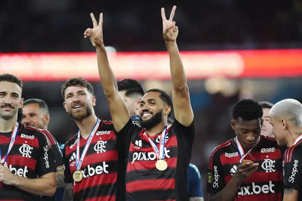 Rio de Janeiro, Brezilya, 16 Mart 2025. Flamengo takımından Juninho, Flamengo Fluminense maçında, Carioca Şampiyonası finalinde, Maracana Stadyumu 'nda..