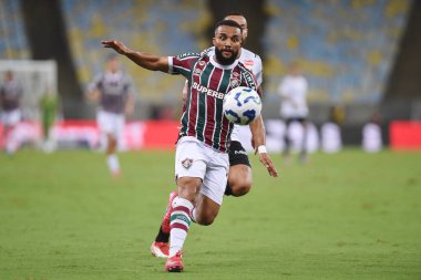 Rio de Janeiro, Brezilya, 13 Nisan 2025. Maracan Stadyumu 'nda Brezilya Şampiyonası için Fluminense ve Santos takımları arasında oynanan futbol maçı..