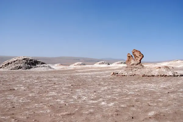 San Pedro de Atacama, Şili. Ay Vadisi 'nde, Atacama Çölü' nde kaya oluşumları..