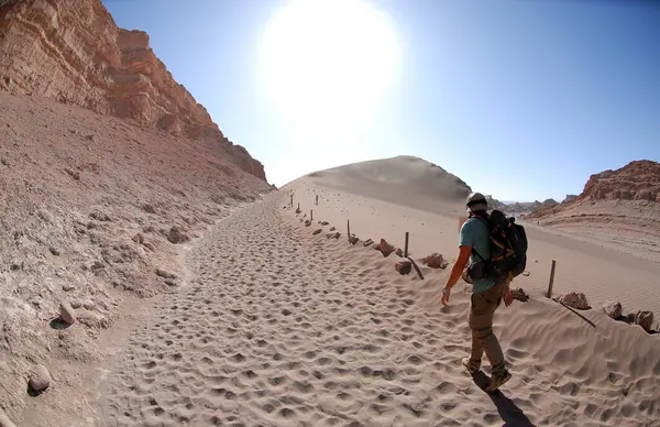 San Pedro de Atacama, Şili, 13 Aralık 2024. Ay Vadisi. Atacama Çölü 'nü keşfeden turistler.