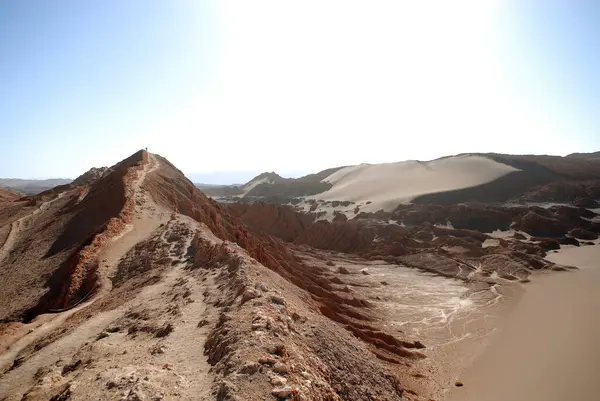 San Pedro de Atacama, Şili. Ay Vadisi 'nde, Atacama Çölü' nde kaya oluşumları..