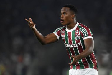 Rio de Janeiro, Brezilya, 17 Temmuz 2025. Cruzeiro takımının oyuncuları, Fluminense maçında, 2025 Brezilya Şampiyonası için, Maracana Stadyumu 'nda