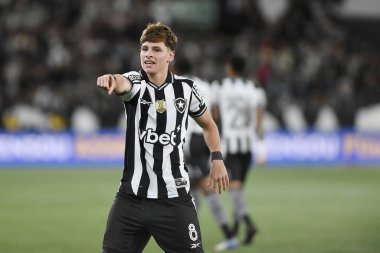 Rio de Janeiro, Brezilya, 29 Temmuz 2025. Botafogo takımından futbolcu Alvaro Montoro, Brezilya Şampiyonası 'nda Red Bull Bragantino ile oynadığı maçta golünü kutluyor..