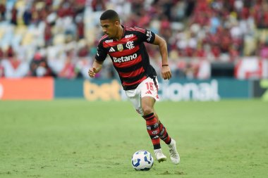 Rio de Janeiro, Brezilya, 31 Ağustos 2025. 2025 Brezilya Şampiyonası 'nda Flamengo Grmio' ya karşı Maracana Stadyumu 'nda oynanan futbol maçı..