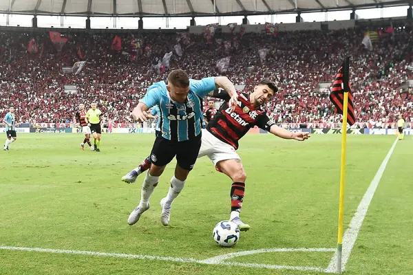 Rio de Janeiro, Brezilya, 31 Ağustos 2025. 2025 Brezilya Şampiyonası 'nda Flamengo Grmio' ya karşı Maracana Stadyumu 'nda oynanan futbol maçı..