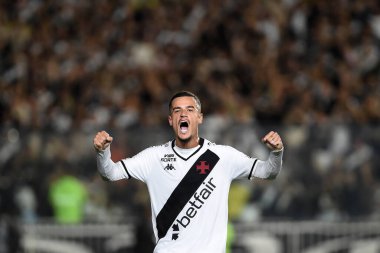 Rio de Janeiro, Brazil, August 7, 2025. Soccer player Philippe Coutinho from the Vasco team, during the Vasco vs Bahia match, valid for the Brazilian Cup, at the Sao Januario stadium.