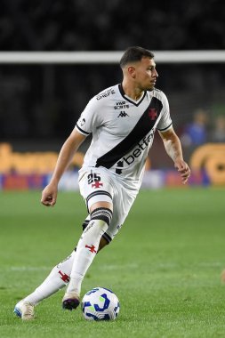 Rio de Janeiro, Brazil, August 7, 2025. Soccer player Hugo Moura from the Vasco team, during the Vasco vs Bahia match, valid for the Brazilian Cup, at the So Janurio stadium.
