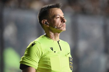 Rio de Janeiro, Brazil, September 24, 2025. Football referees, during the Vasco vs Bahia game, for the 2025 Brazil Cup, at the Sao Januario stadium.