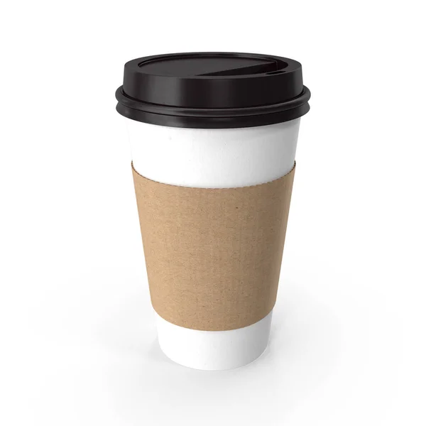 Coffee Cup Mockup Rendering — Stock Photo, Image
