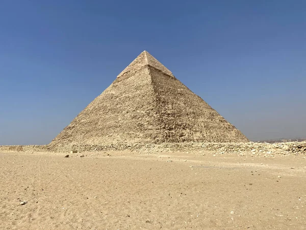 Περιοχή Γκίζα Πυραμίδα Khafre Αίγυπτος — Φωτογραφία Αρχείου