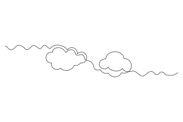 Ícone Linear Nuvem Símbolo Contorno Ilustração Vetorial Imagem Estoque Eps —  Vetores de Stock
