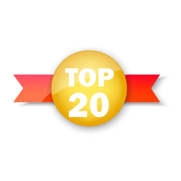 Top Banerów Rankingowych Wyprzedaż Koncepcja Biznesu Szablon Logo Ilustracja Wektora — Wektor stockowy