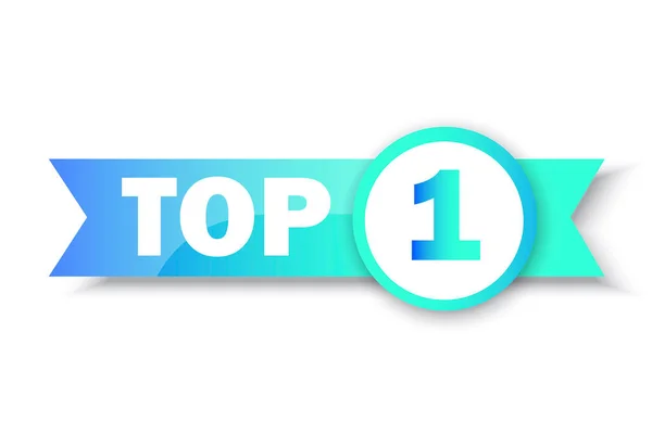 Top Baner Rankingowy Koło Wstążka Wyprzedaż Koncepcja Biznesu Szablon Logo — Wektor stockowy