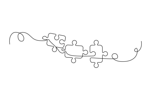 Lineare Lineenigmi Design Del Gioco Singola Linea Puzzle Puzzle Illustrazione — Vettoriale Stock