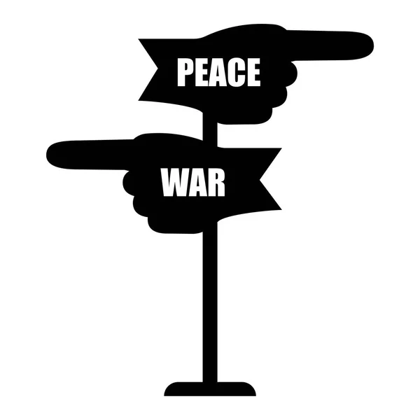 Barış Savaşı Nın Kara Işaretleri Vektör Çizimi Hisse Senedi Eps — Stok Vektör
