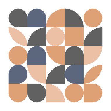 Geometrik şekil deseni. Soyut poster. Döşeme tasarımı. Vektör çizimi. Hisse senedi. EPS 10.