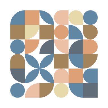 Geometrik şekil deseni. Soyut poster. Döşeme tasarımı. Vektör çizimi. Hisse senedi. EPS 10.