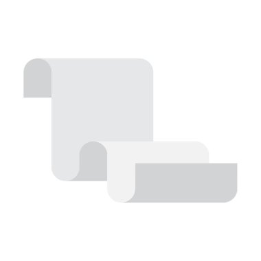 Kağıt uzun parşömen. Çıkartma kağıdı. Reklam afişi. Vektör çizimi. Hisse senedi. EPS 10.