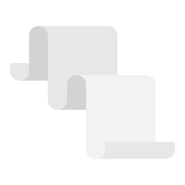 Kağıt uzun parşömen. Çıkartma kağıdı. Reklam afişi. Vektör çizimi. Hisse senedi. EPS 10.