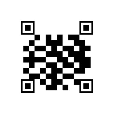 Qar kodu. Kod simgesi. Bilgisayar teknolojisi kavramı. Vektör çizimi. Hisse senedi. EPS 10.