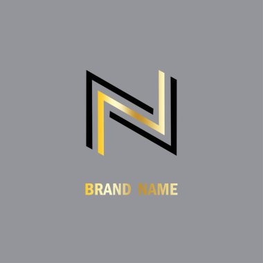 Logo template. Brand name. Business concept. Geometric design. Vector illustration. EPS 10.